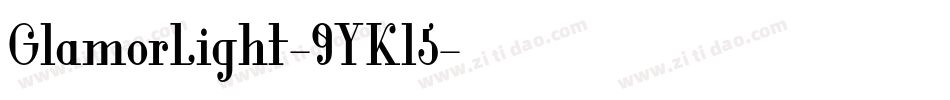 GlamorLight-9YKl5字体转换