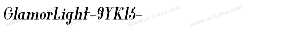 GlamorLight-9YKl5字体转换