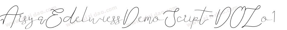 ArsyaEdelwiessDemoScript-DOLo1字体转换