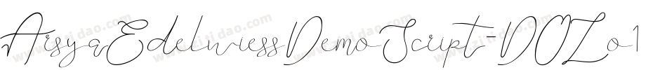 ArsyaEdelwiessDemoScript-DOLo1字体转换