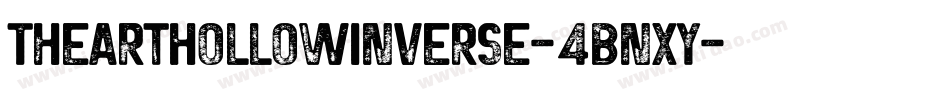 TheArtHollowInverse-4BnXY字体转换