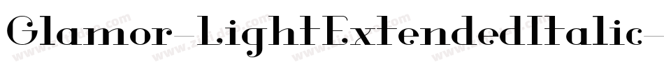Glamor-LightExtendedItalic字体转换