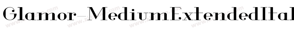 Glamor-MediumExtendedItalic字体转换