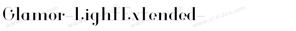 Glamor-LightExtended字体转换