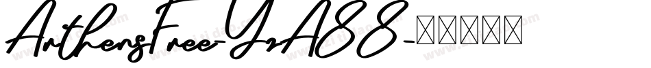 ArthensFree-YzA88字体转换