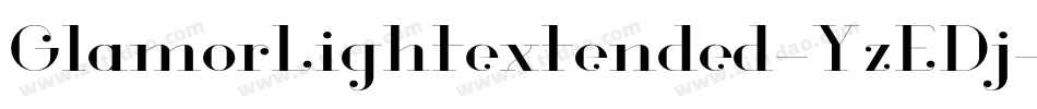 GlamorLightextended-YzEDj字体转换