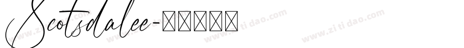 Scotsdalee字体转换