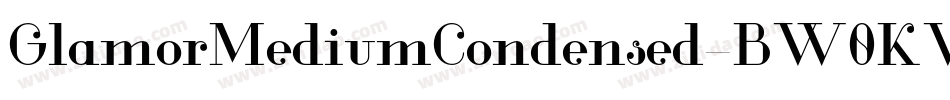 GlamorMediumCondensed-BW0KV字体转换