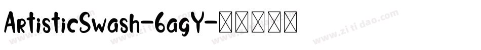 ArtisticSwash-6agY字体转换