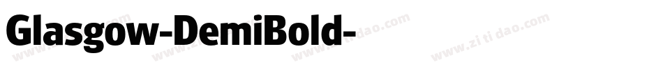 Glasgow-DemiBold字体转换