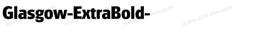 Glasgow-ExtraBold字体转换