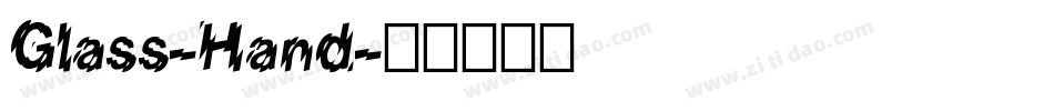 Glass-Hand字体转换