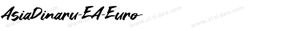 AsiaDinaru-EA-Euro字体转换