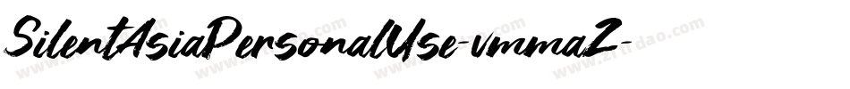 SilentAsiaPersonalUse-vmmaZ字体转换
