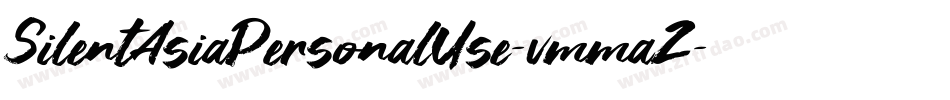 SilentAsiaPersonalUse-vmmaZ字体转换