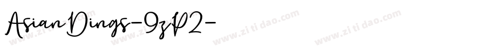 AsianDings-9zP2字体转换