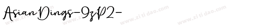 AsianDings-9zP2字体转换