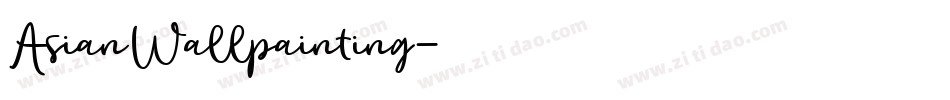 AsianWallpainting字体转换