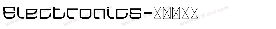Electronics字体转换