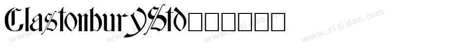 GlastonburyStd字体转换