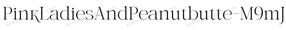 PinkLadiesAndPeanutbutte-M9mJ字体转换