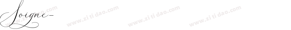 Soigne字体转换