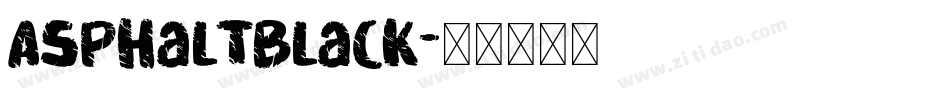 AsphaltBlack字体转换