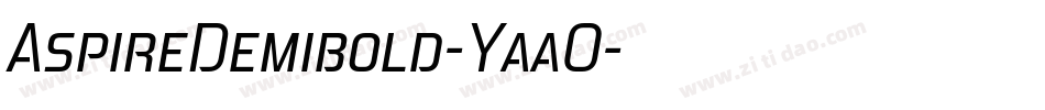 AspireDemibold-YaaO字体转换