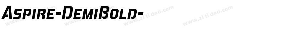 Aspire-DemiBold字体转换