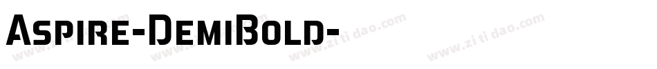 Aspire-DemiBold字体转换