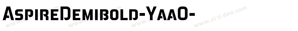 AspireDemibold-YaaO字体转换