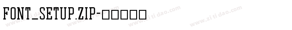 font_setup.zip字体转换