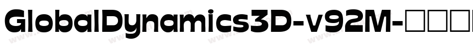 GlobalDynamics3D-v92M字体转换