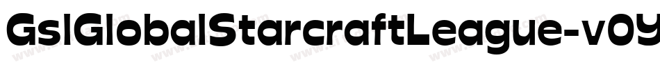 GslGlobalStarcraftLeague-v0YE字体转换