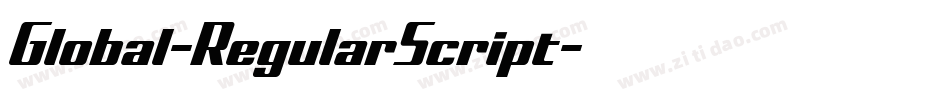 Global-RegularScript字体转换