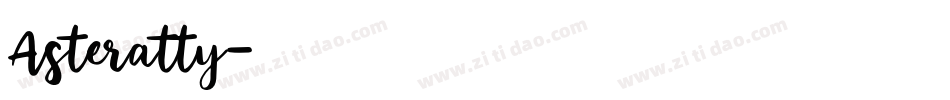 Asteratty字体转换