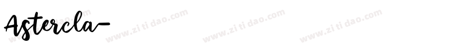 Astercla字体转换