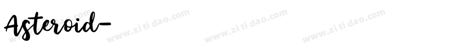 Asteroid字体转换