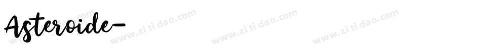 Asteroide字体转换