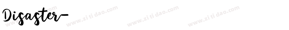 Disaster字体转换