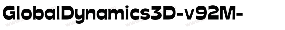 GlobalDynamics3D-v92M字体转换