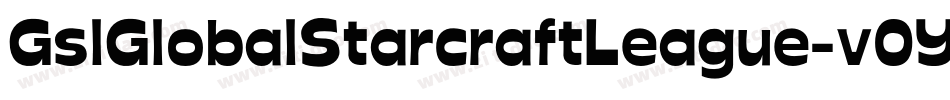 GslGlobalStarcraftLeague-v0YE字体转换