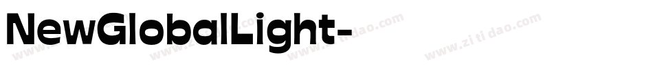 NewGlobalLight字体转换