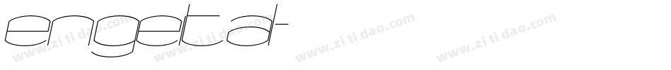 engeital字体转换