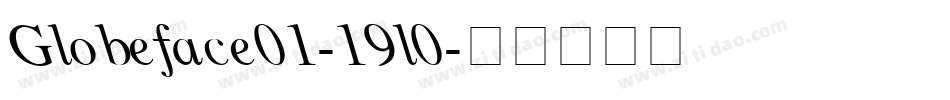 Globeface01-19l0字体转换