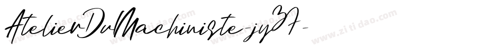 AtelierDuMachiniste-jy37字体转换