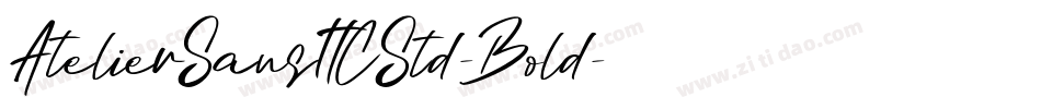 AtelierSansITCStd-Bold字体转换