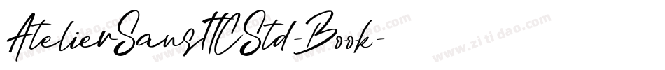 AtelierSansITCStd-Book字体转换