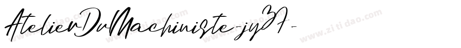 AtelierDuMachiniste-jy37字体转换
