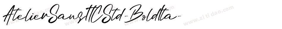 AtelierSansITCStd-BoldIta字体转换